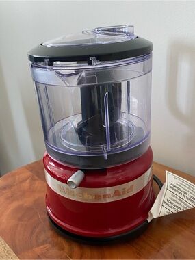 KitchenAid Red and Clear 3.5 Cup Mini Food Processor